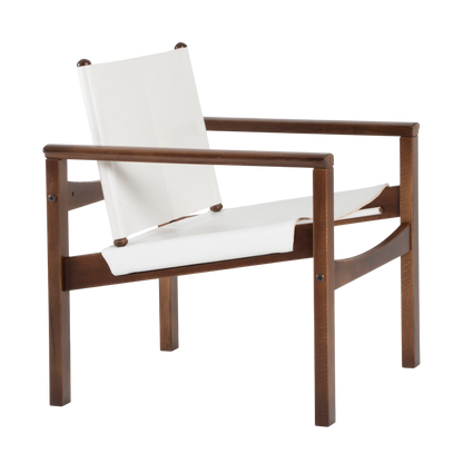 Peglev armchair in leather