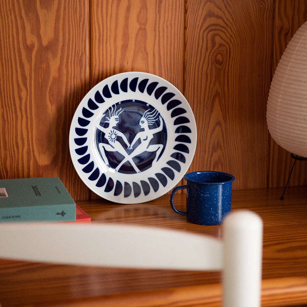 Porcelain Zodiac plates 0301 (set of 2)