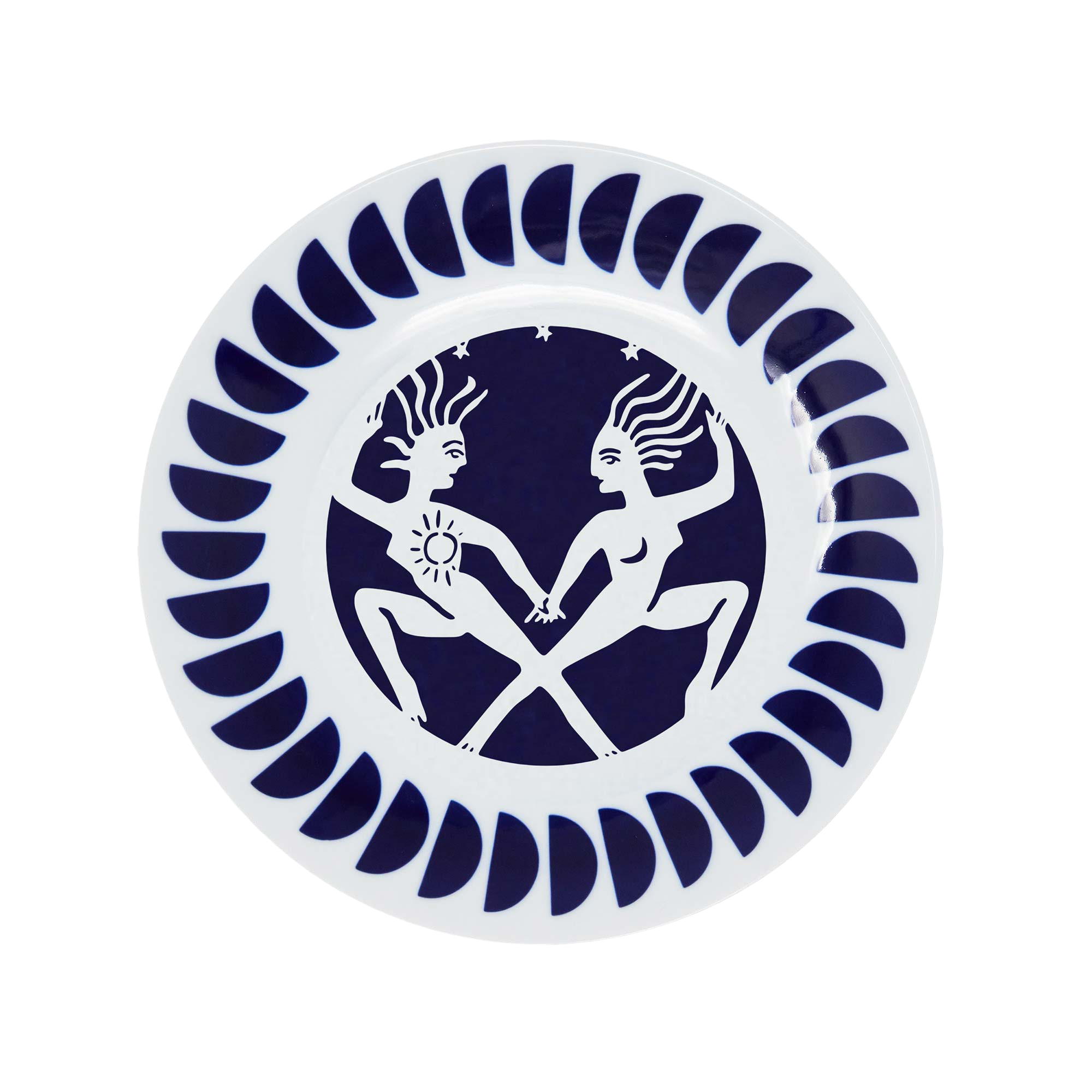 Porcelain Zodiac plates 0301 (set of 2)