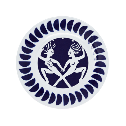 Porcelain Zodiac plates 0301 (set of 2)